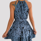 Leopard nabrana haljina