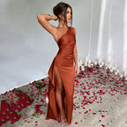 One-shoulder Backless Dress
