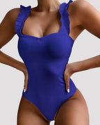 Ruffle Thong Bodysuit