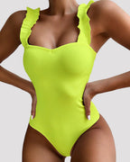 Ruffle Thong Bodysuit