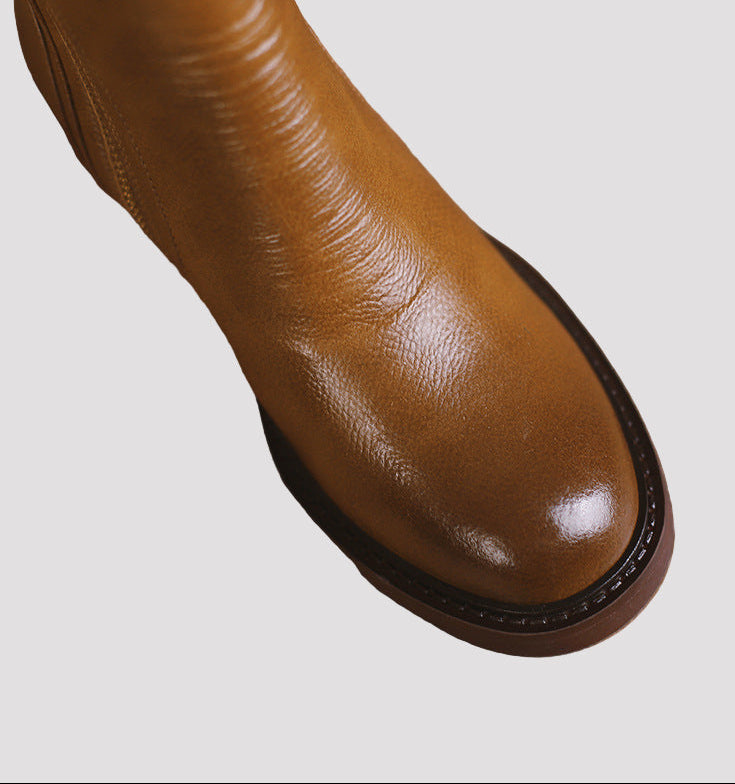 Klasične kožne gležnjače s patentnim zatvaračem