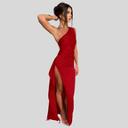 One-shoulder Backless Dress