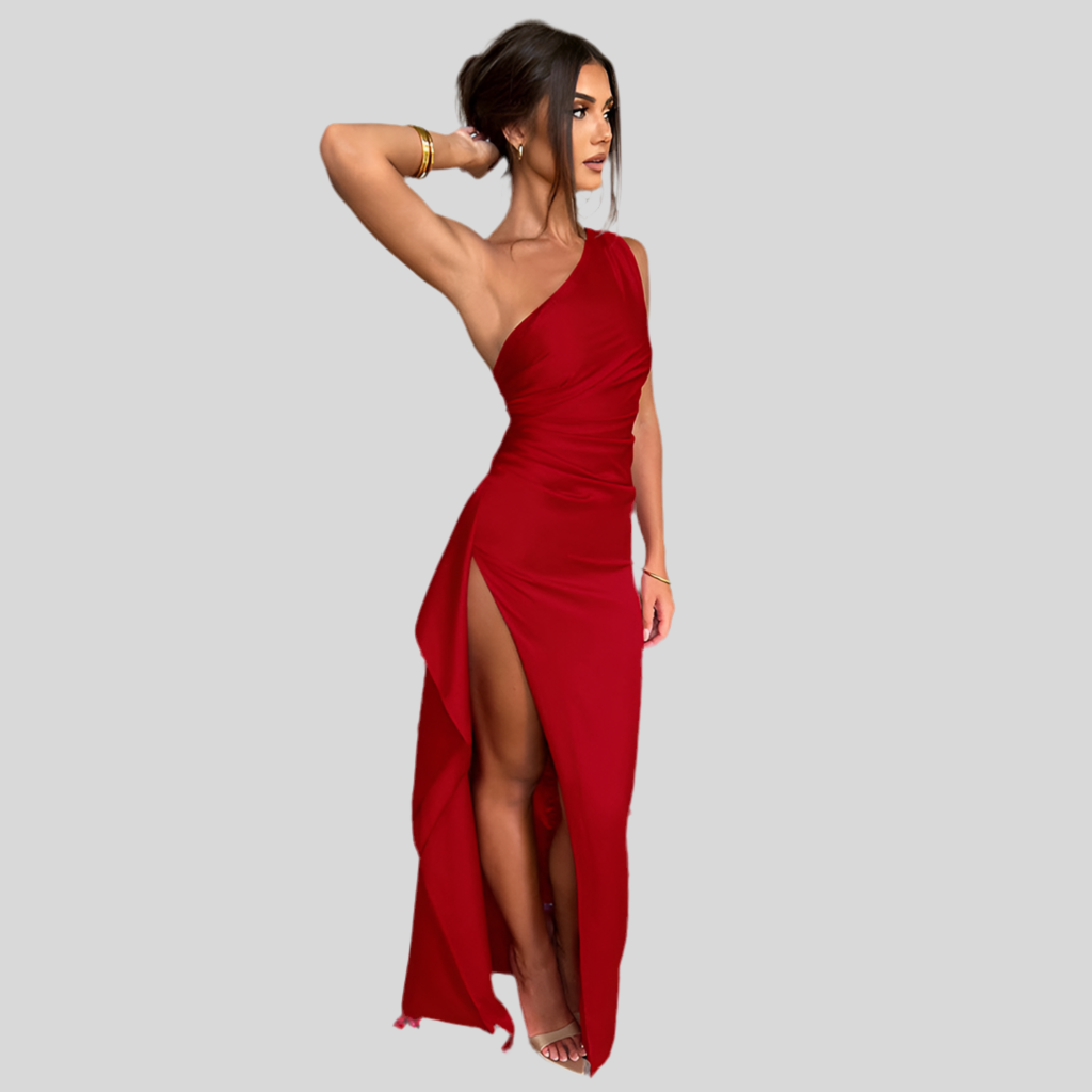 One-shoulder Backless Dress