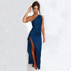One-shoulder Backless Dress