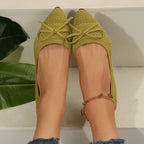 Pletene mokasine s mašnom