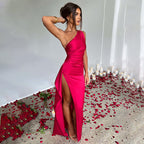 One-shoulder Backless Dress