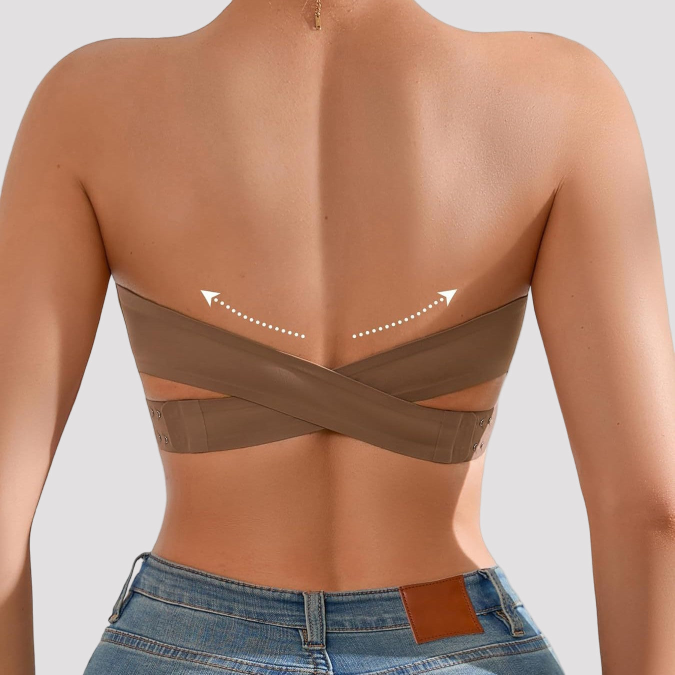 Križ za grudnjak bez naramenica