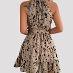 Leopard nabrana haljina