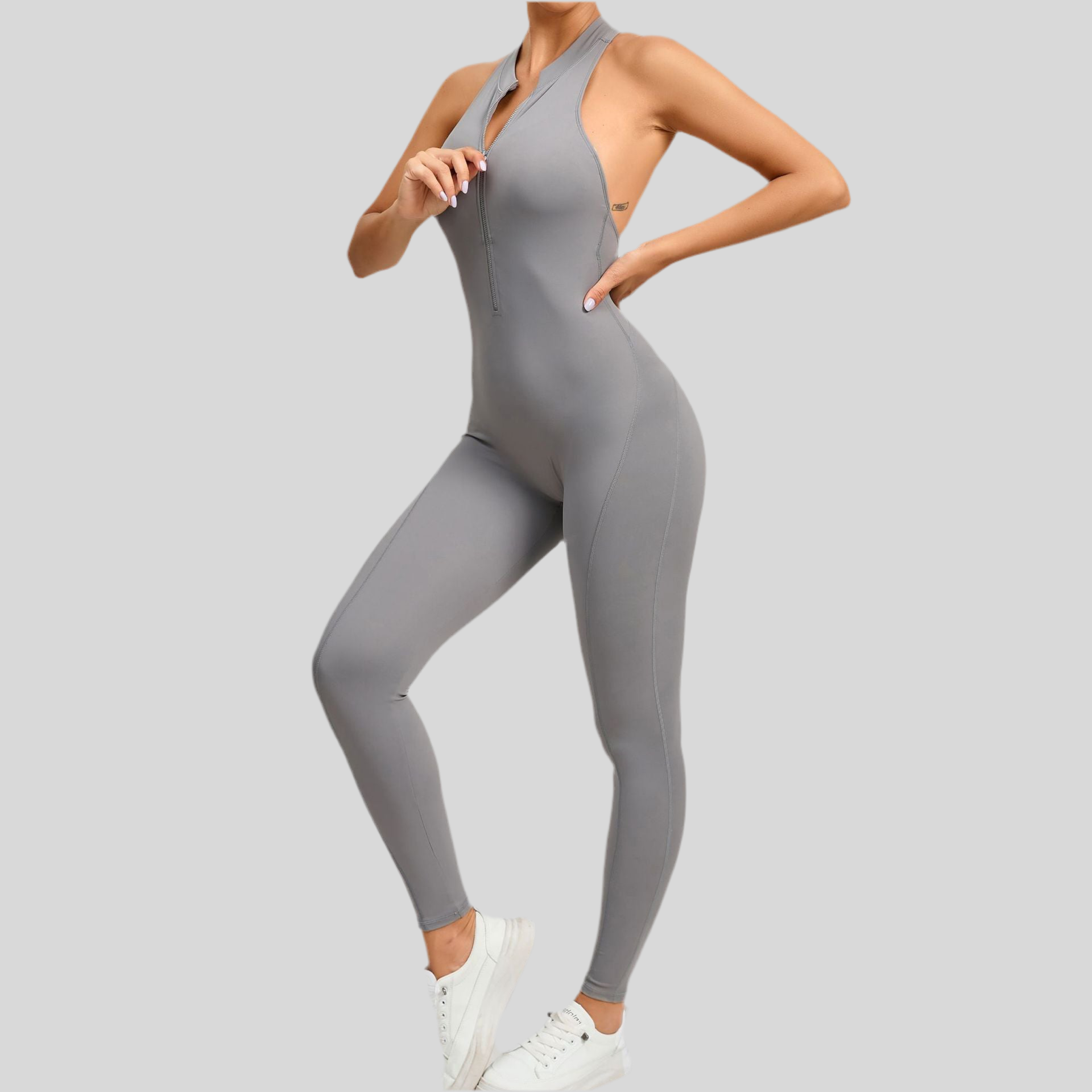 Zippered Bodysuit Full Body