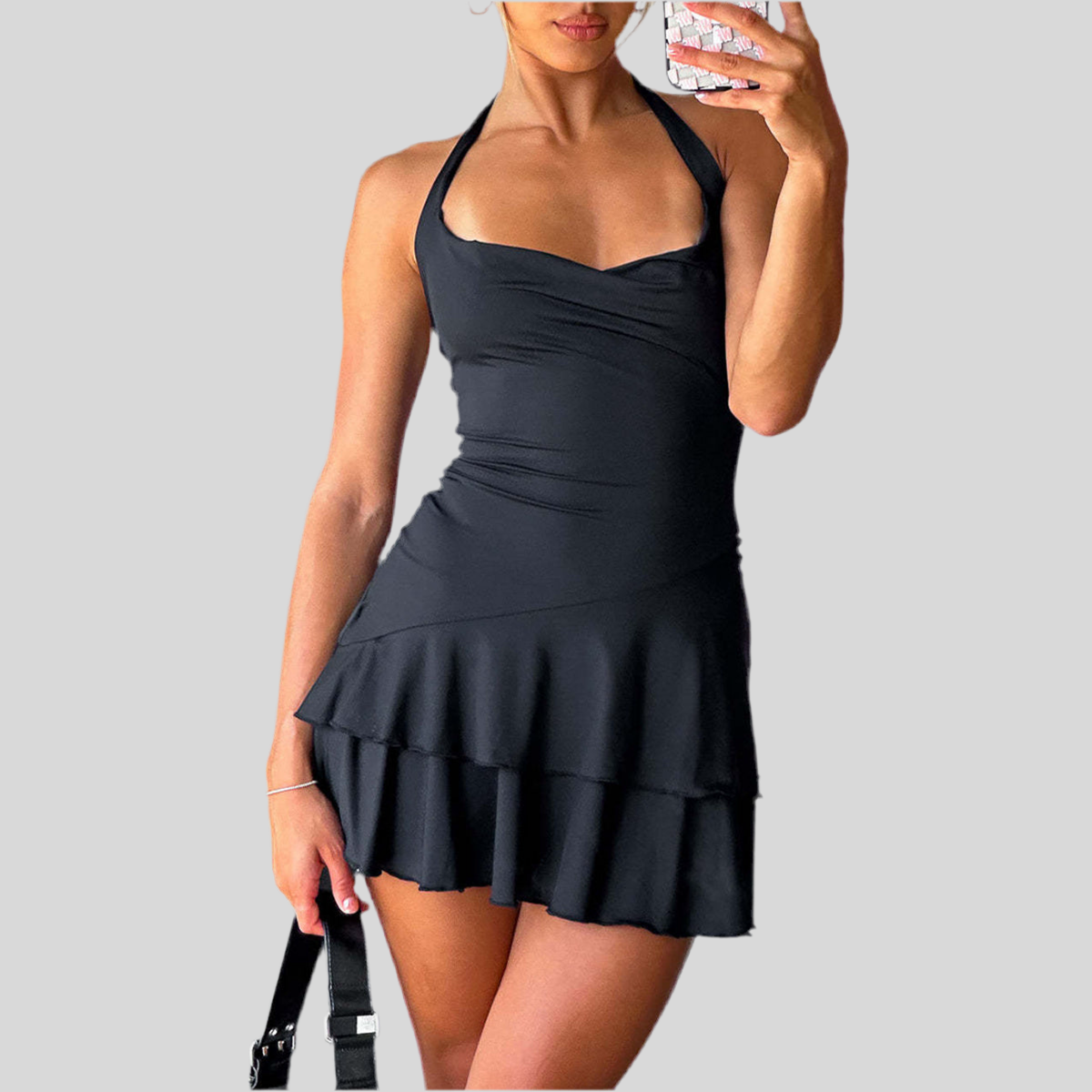 Slim Halter-neck Dress