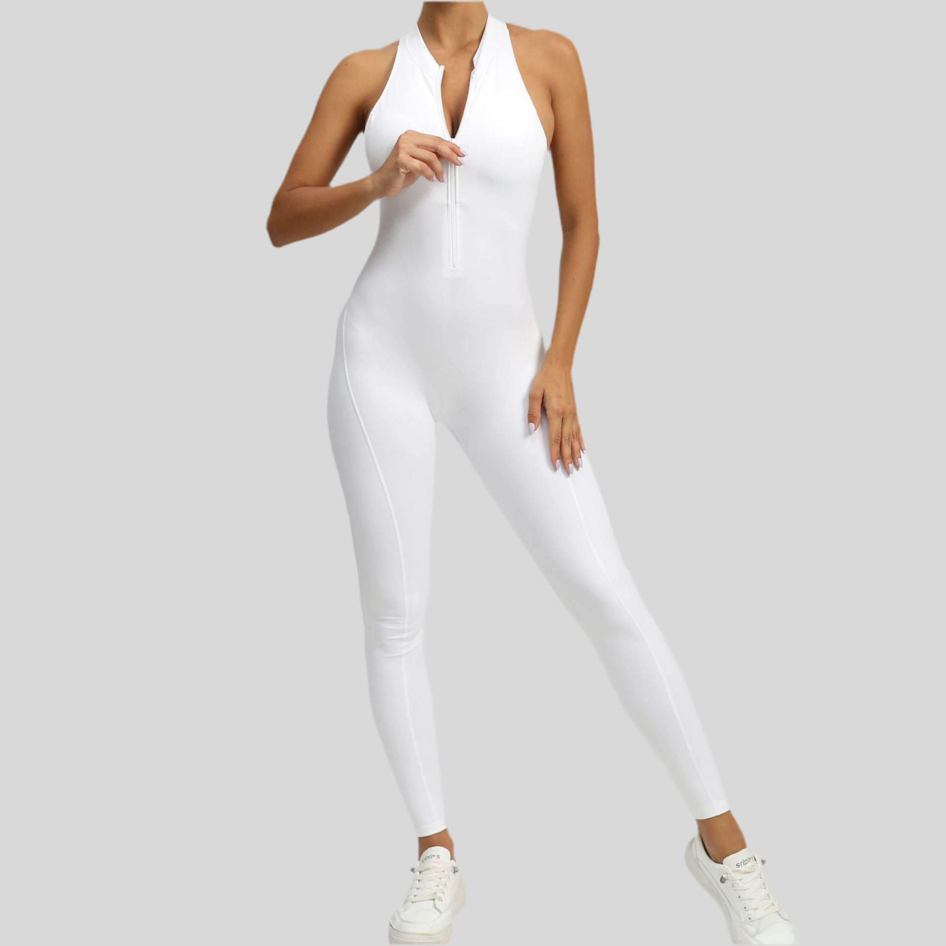 Zippered Bodysuit Full Body