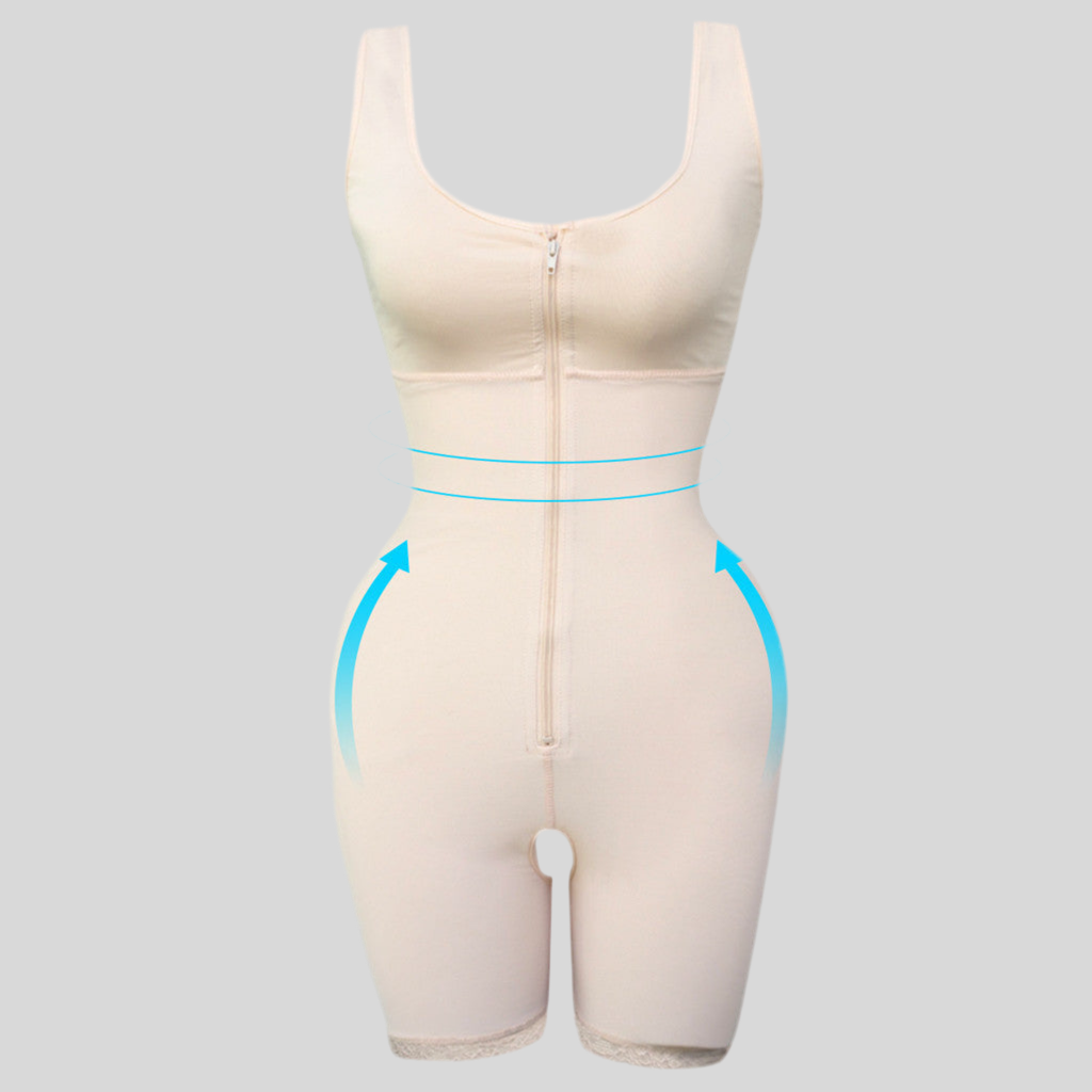 Women's Zipper Slimming Bodysuit Shapewear