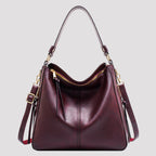 Elegantna kožna torba za rame Hobo